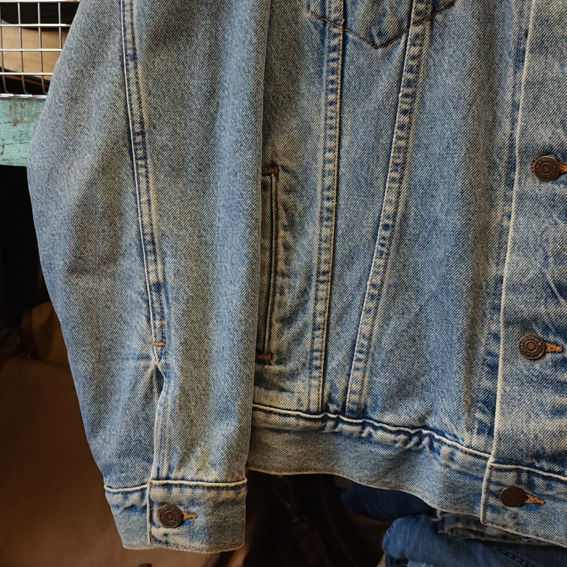 90s 리바이스 데님자켓 트러커 자켓 USA 메이드 L 상품이미지5