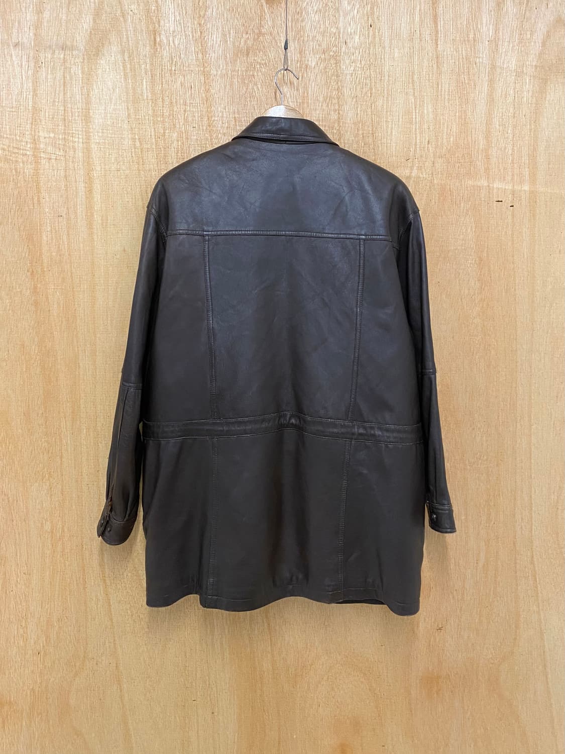 VTG leather padding coat 빈티지 레더 패딩 코트 상품이미지2