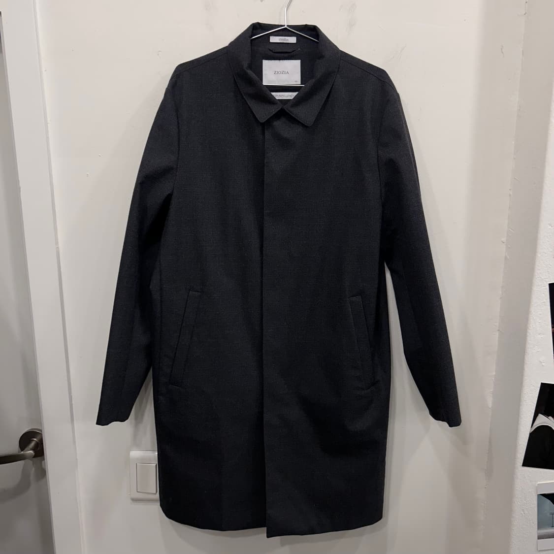 지오지아 워터프루프 히든버튼 방수 코트 상품이미지2