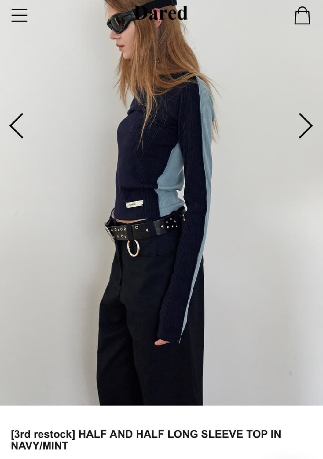 구해요) 데어드 하프앤하프 HALF AND HALF 롱슬리브 구합니다! 상품이미지1