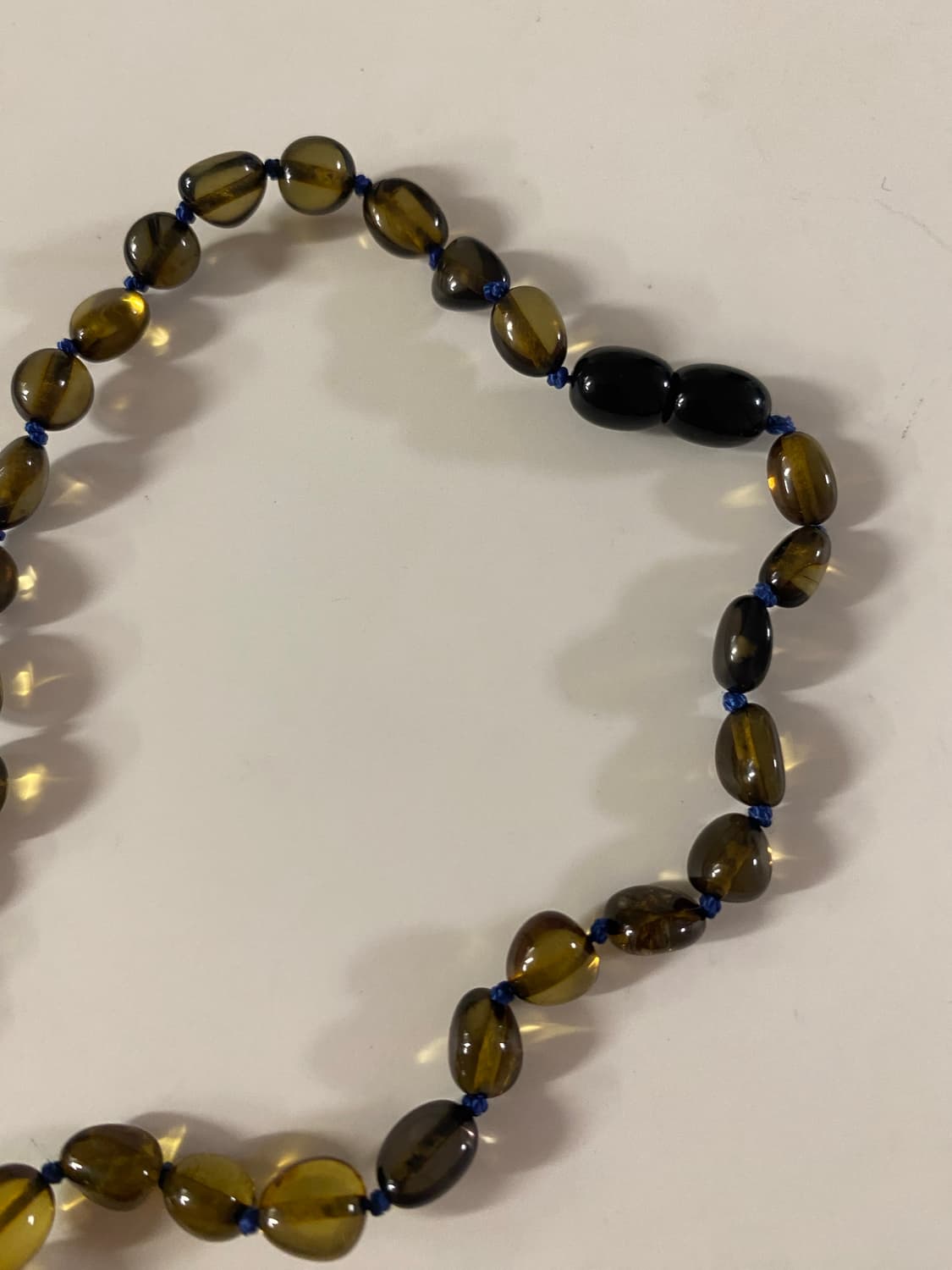 올리브톤 비즈 목걸이 y2k 일본 빈티지 상품이미지5