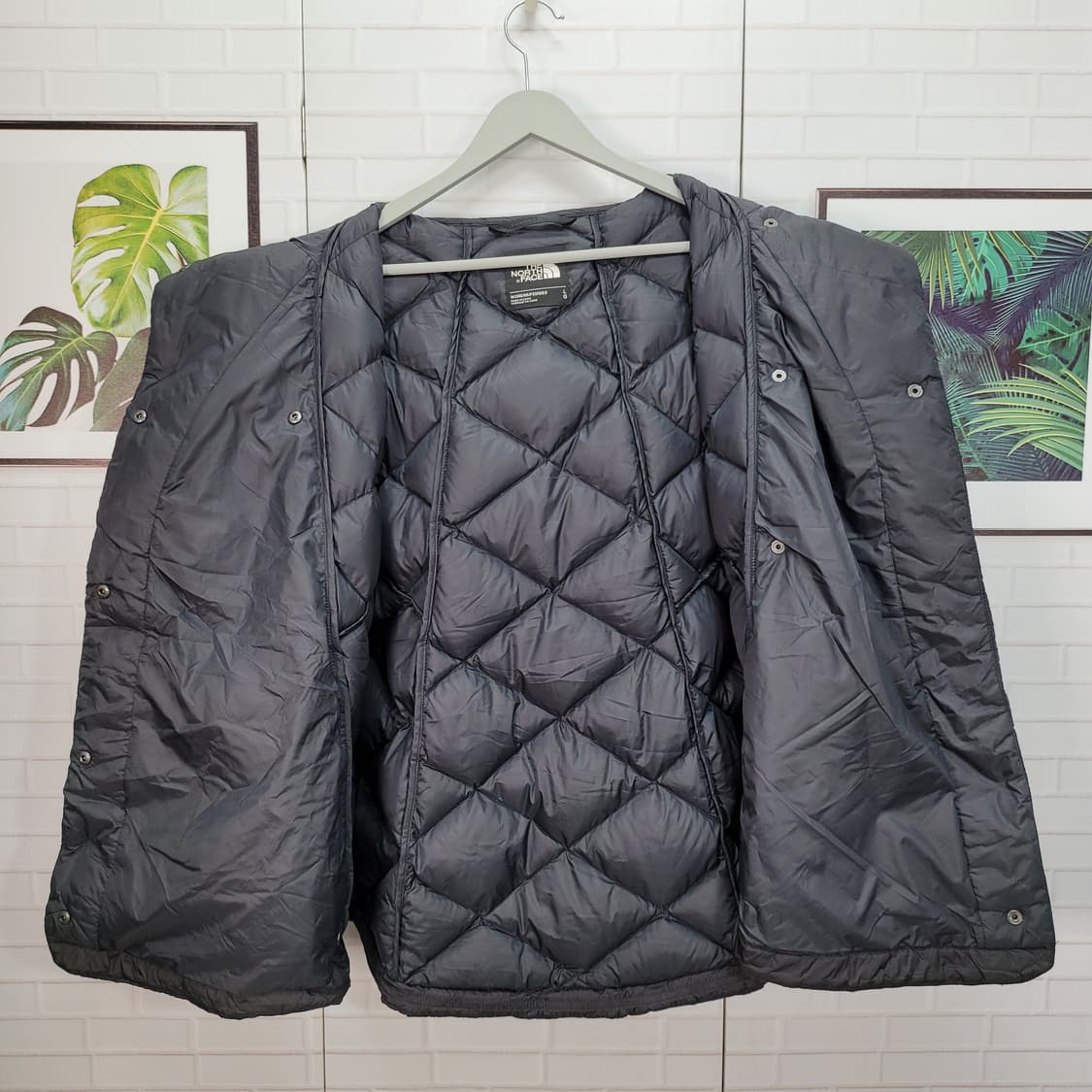 노스페이스 550필 구스다운 파노던 케이프릿 숏 패딩 자켓 L사이즈 상품이미지9