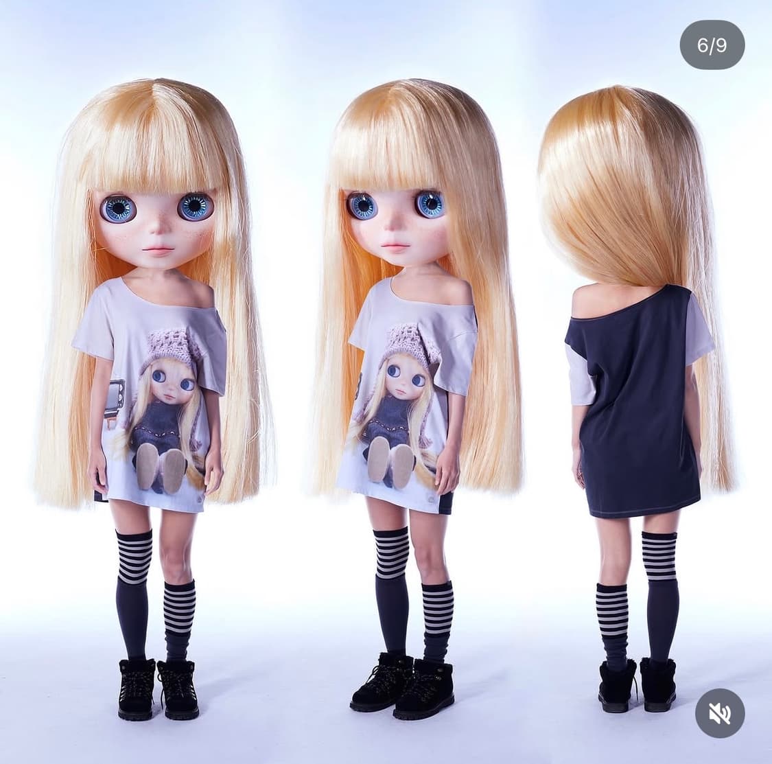 구해요) 코이세이오 X 브라이스 그래픽 원피스 차콜 상품이미지2