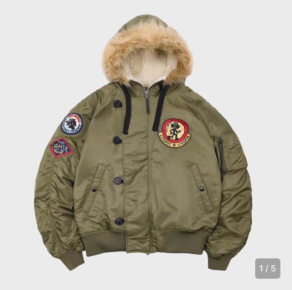 Timcomix 패딩 MA-1 카키 (급하게 처분합니다!!) 상품이미지1