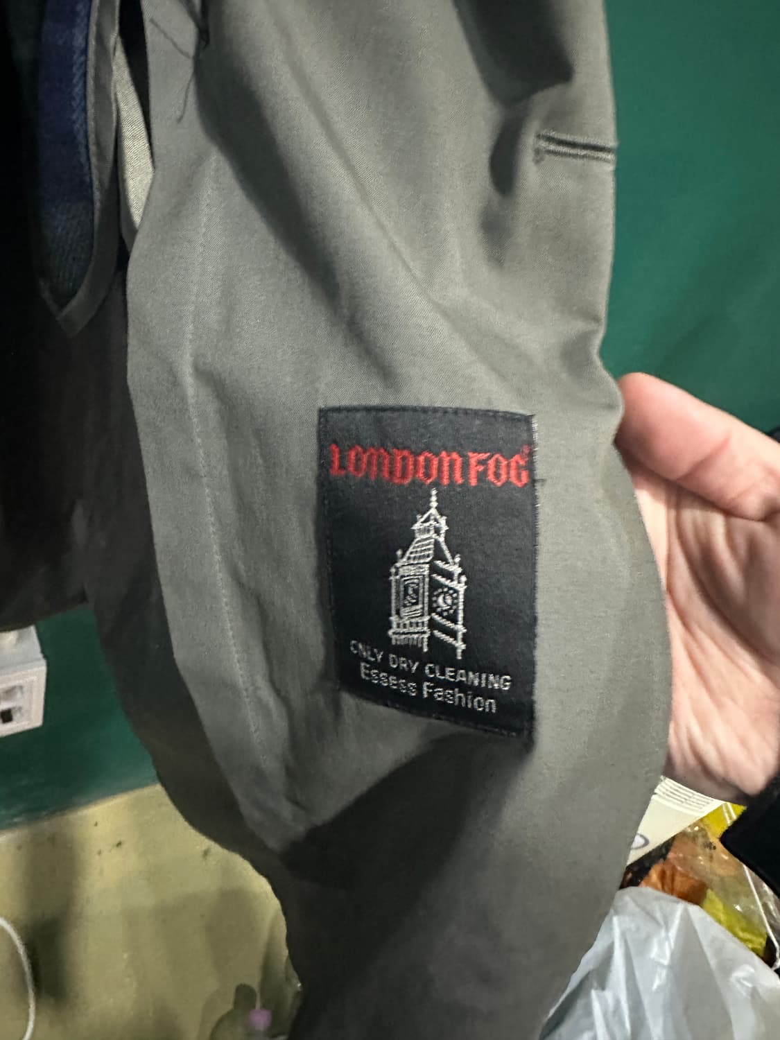 런던포그 더블트렌치코트 그레이 105 상품이미지6
