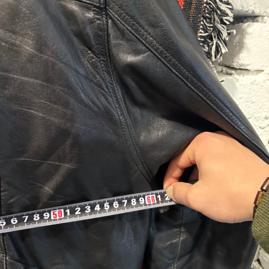 빈티지 천연 양가죽 레더 자켓 상품이미지9