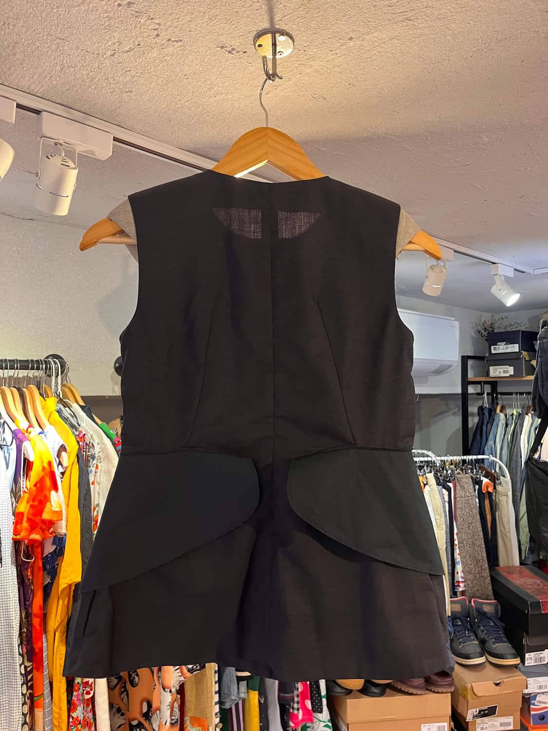 마르니 트로피컬 울 패널 슬리브리스 탑 (이탈리아제) 상품이미지3