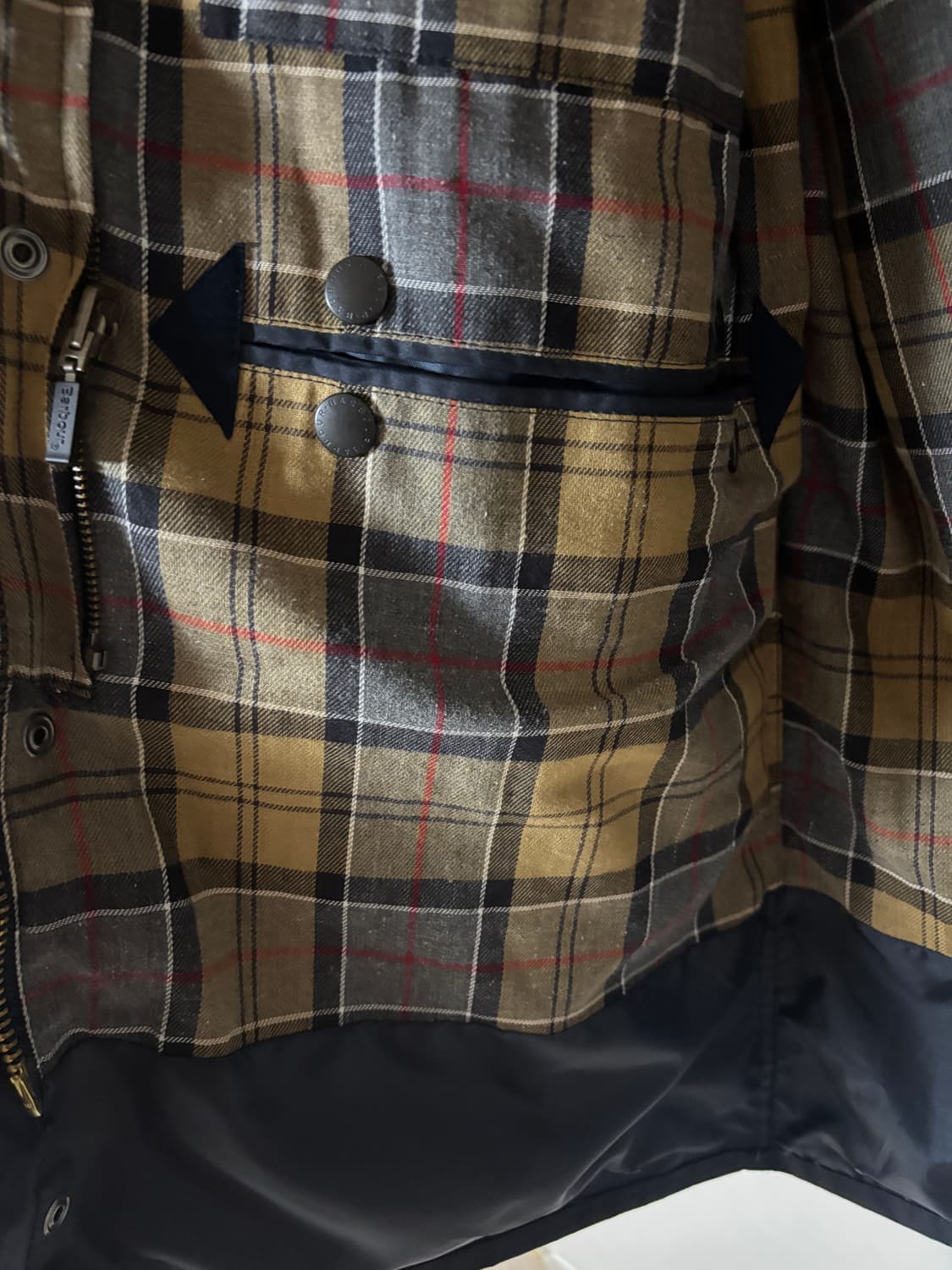 바버 보더 왁스자켓 네이비(40) 상품이미지6