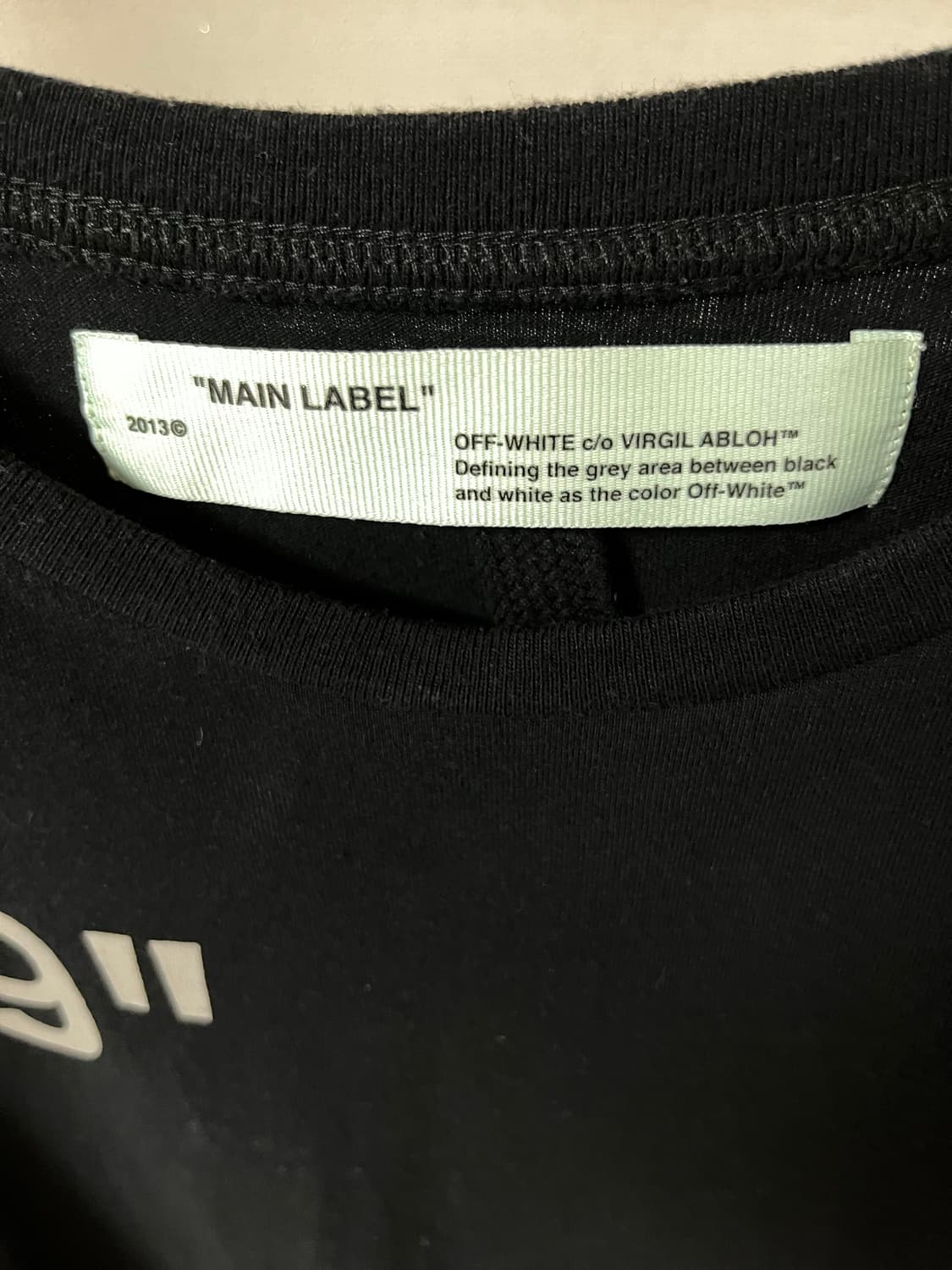 오프화이트 "IMPRESSIONISM" 반팔티 L 정품 상품이미지3