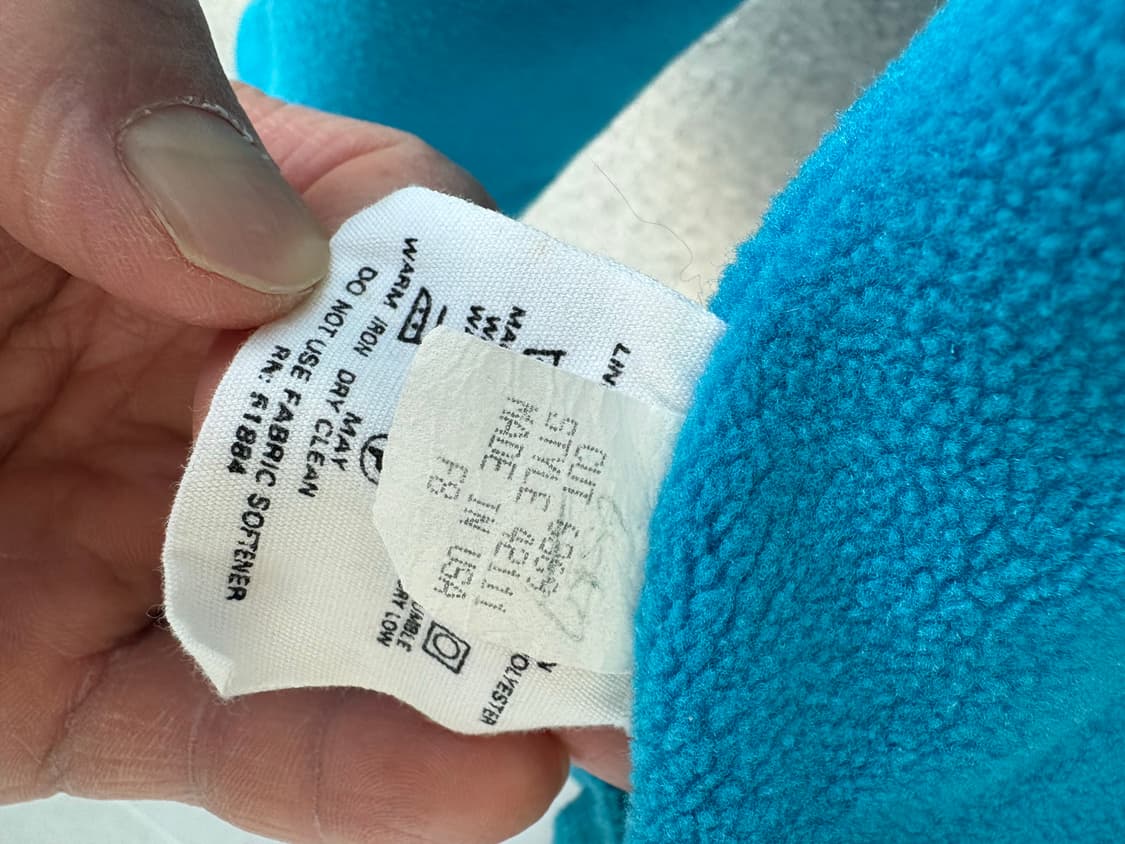 80's 파타고니아 신칠라 쉘드 봄버 자켓 레드 아쿠아블루 M 상품이미지7