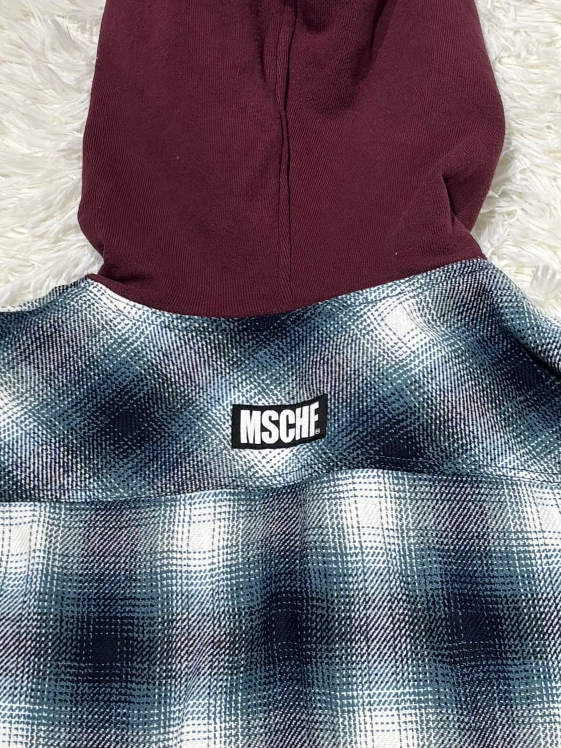 미스치프 체크 후드 셔츠 상품이미지5