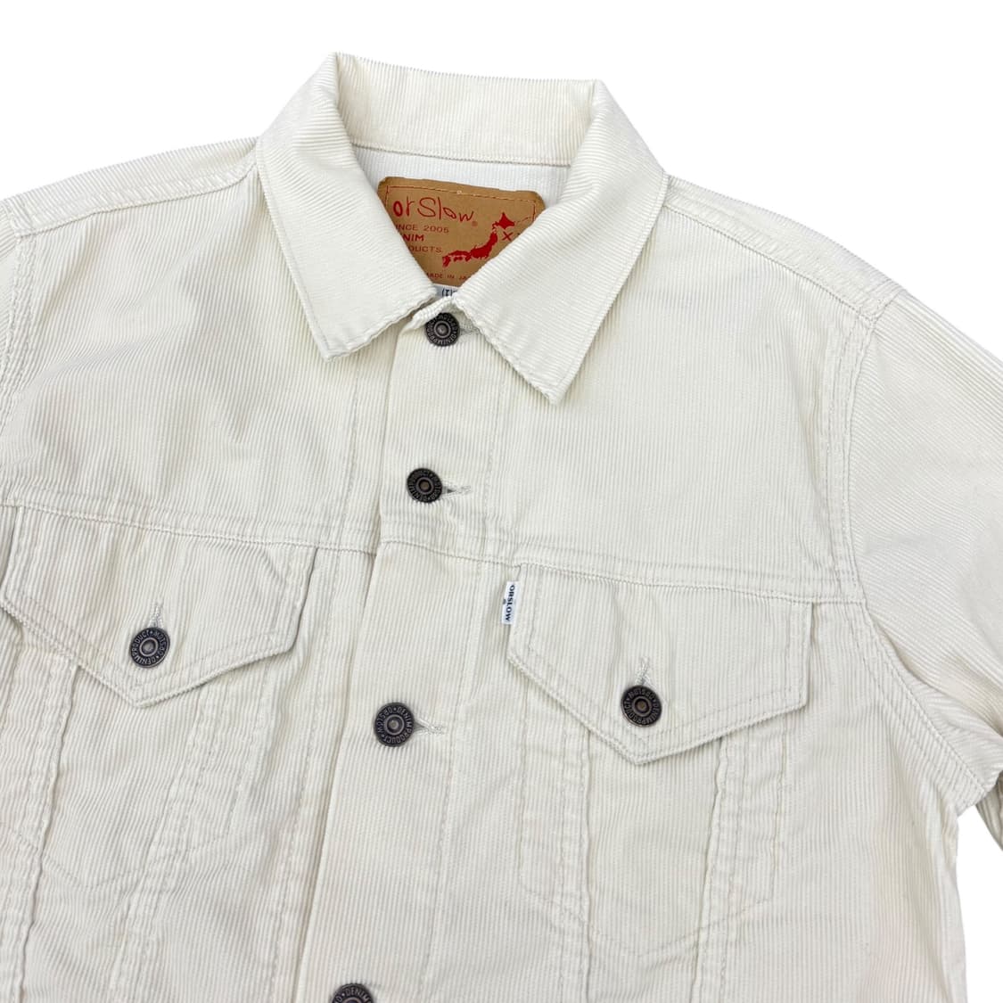 오어슬로우 코듀로이 화이트 숏자켓 상품이미지4