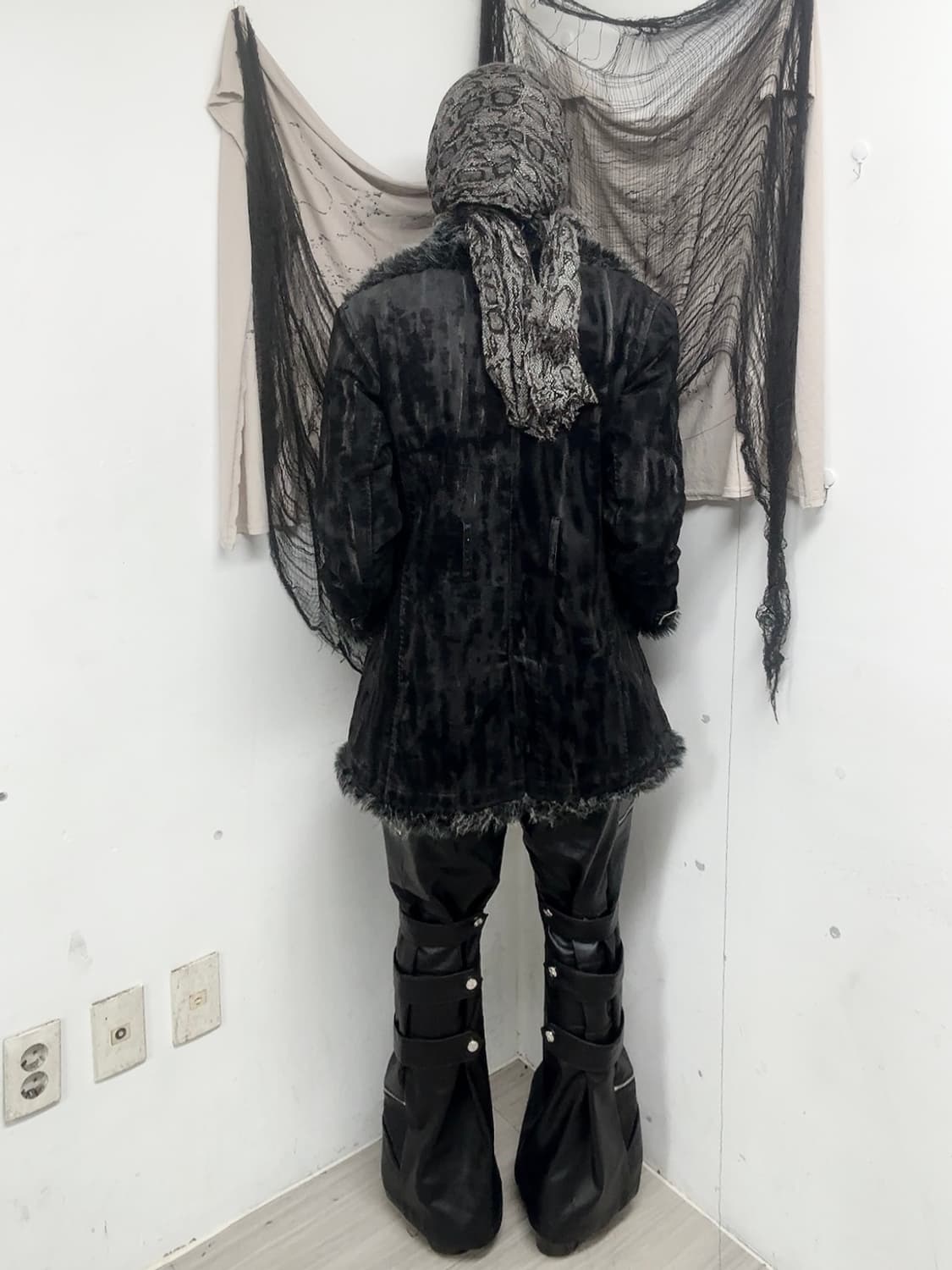 [IN THE ATTIC]2000s VKEI Fur Trimming Wa 상품이미지3