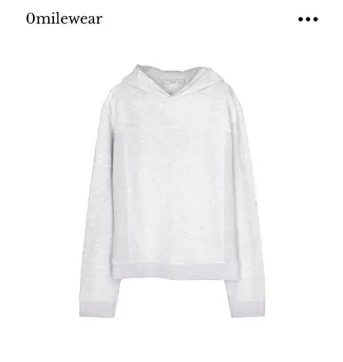 short hoodie_light melange 상품이미지1