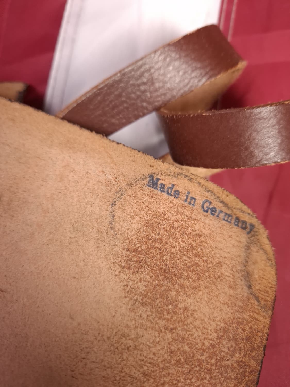 새제품  오리지날 구형 동독군 리얼레더 맵케이스백 상품이미지7