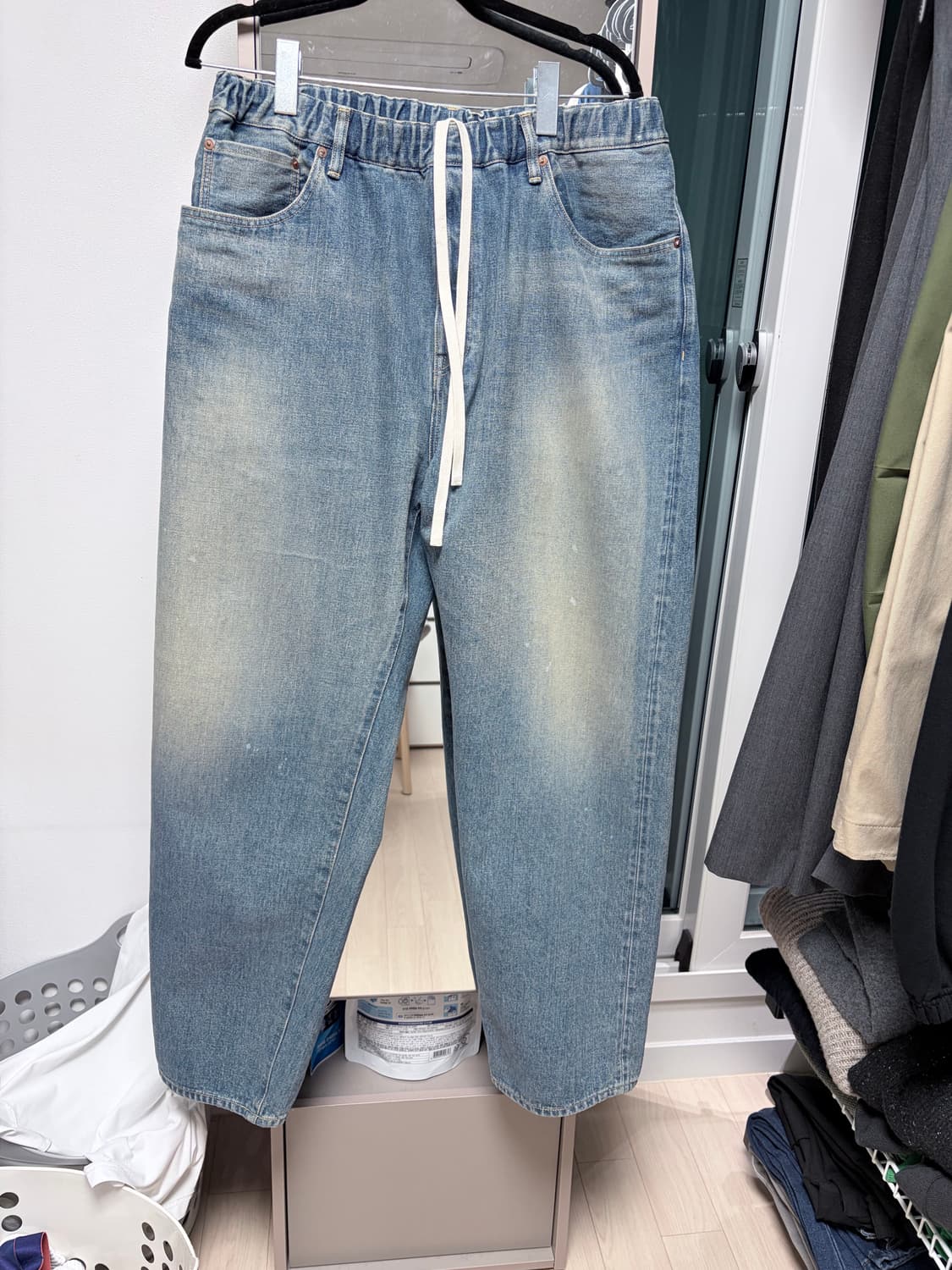 Yoko sakamoto 25fw 밴딩 데님 팬츠 3사이즈 상품이미지1