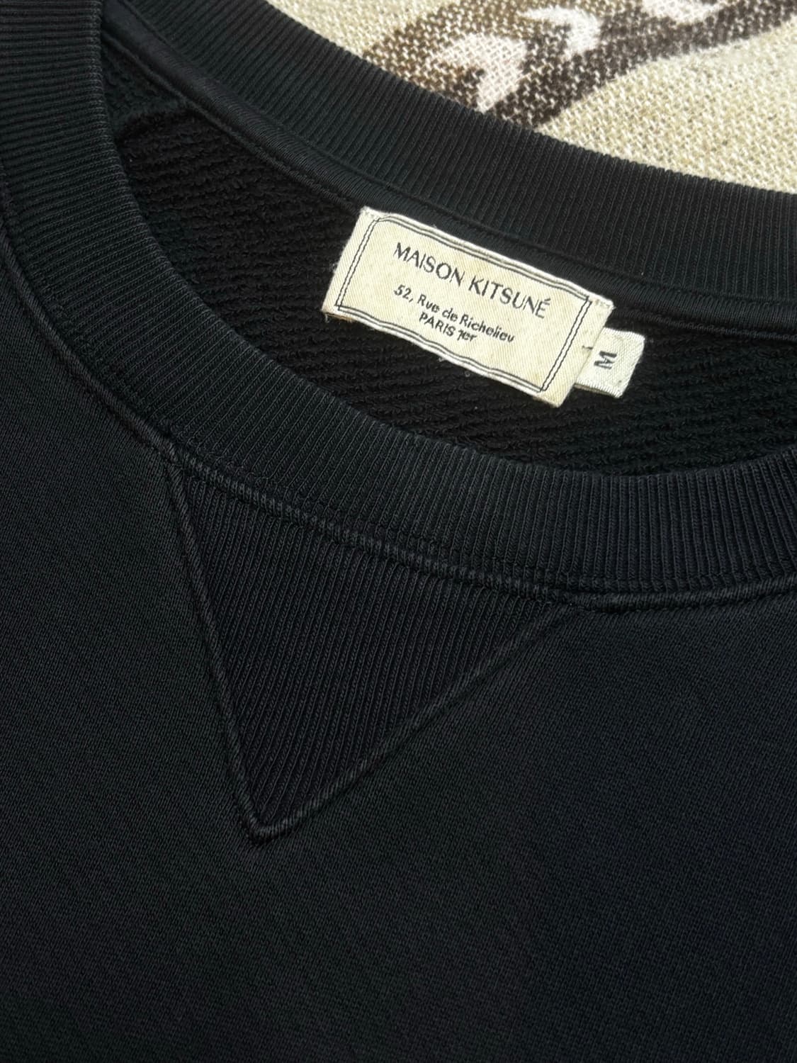 메종 키츠네 더블 폭스 헤드 패치 맨투맨  상품이미지4