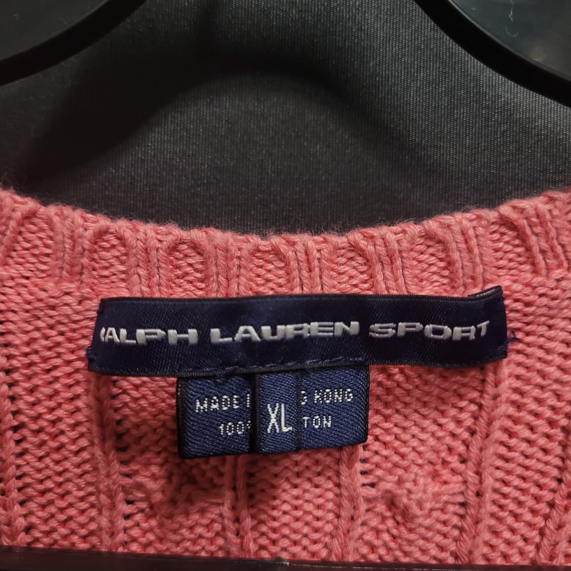 Ralph Lauren 랄프로렌 자수로고 케이블 꽈배기 반팔 니트  상품이미지4