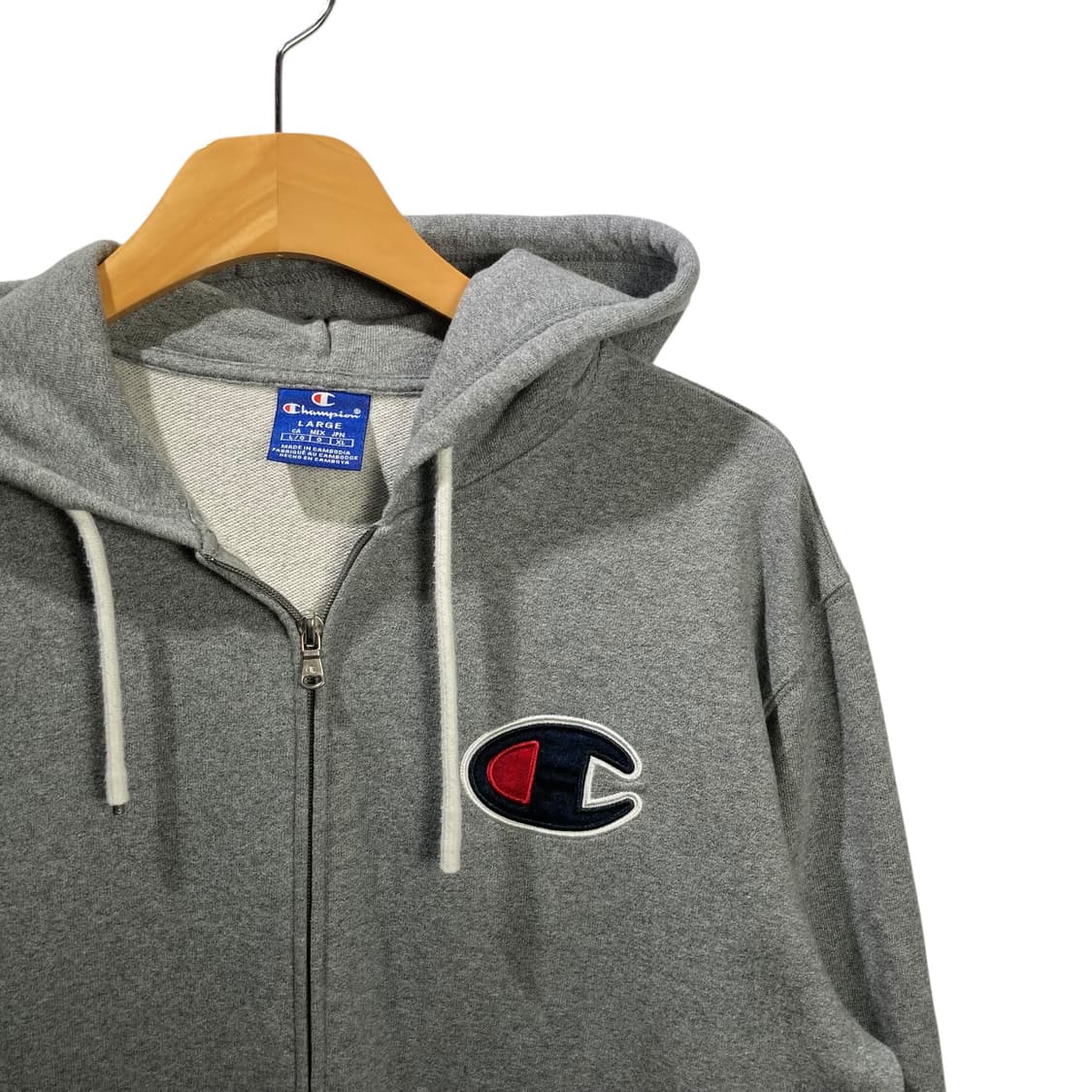 챔피온 그레이 후드집업 상품이미지3