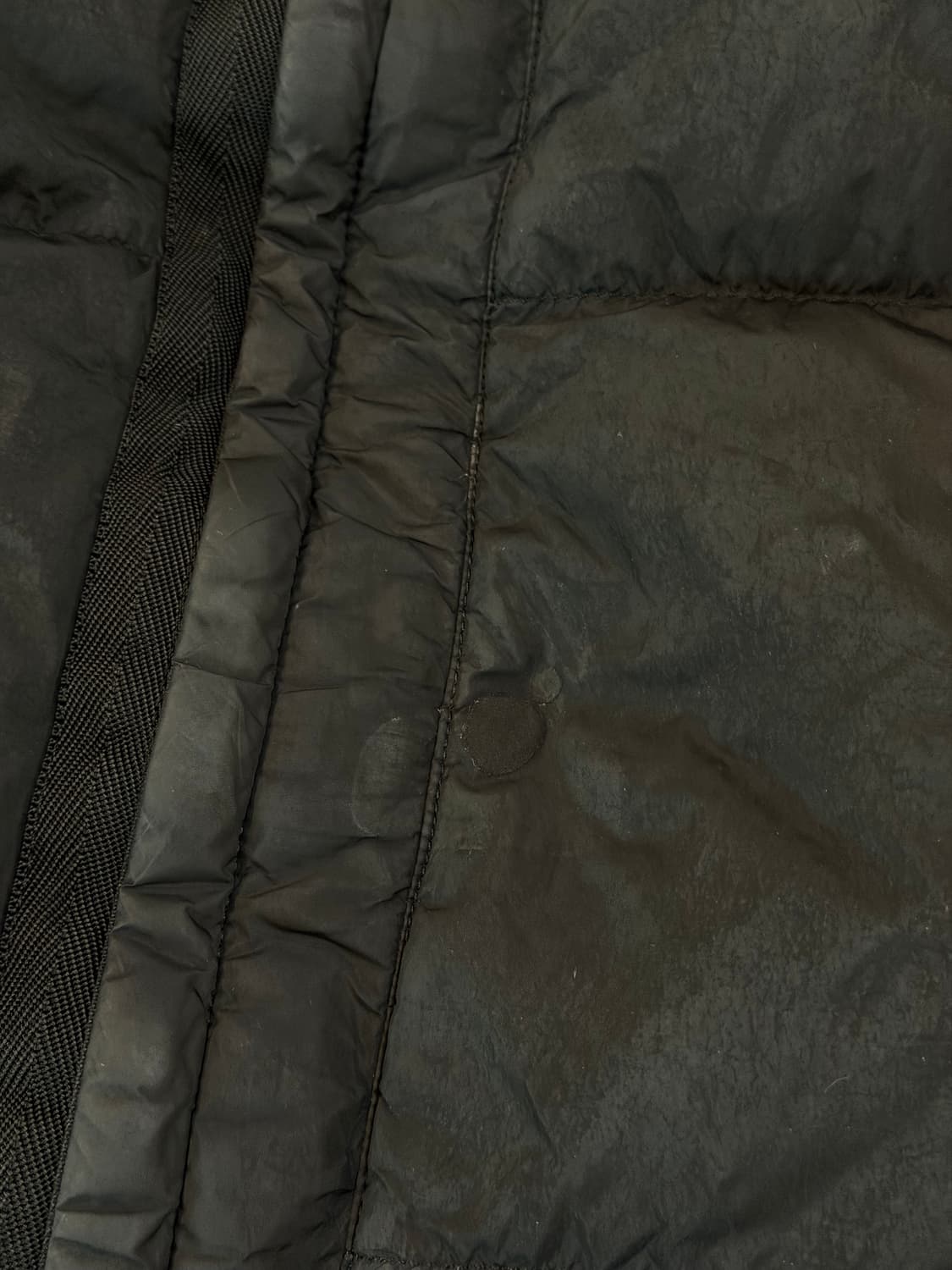 17FW 스톤아일랜드 크링클랩스 가먼트 다이드 패딩 블랙 상품이미지9