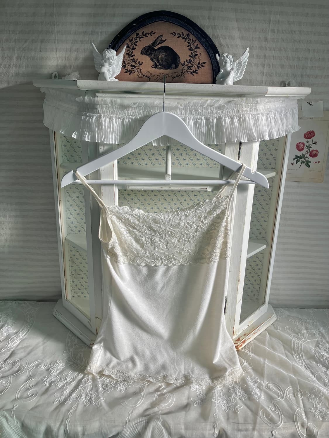 빈티지 레이스 라밴더 랩가디건 + 아이보리 나시 상품이미지7