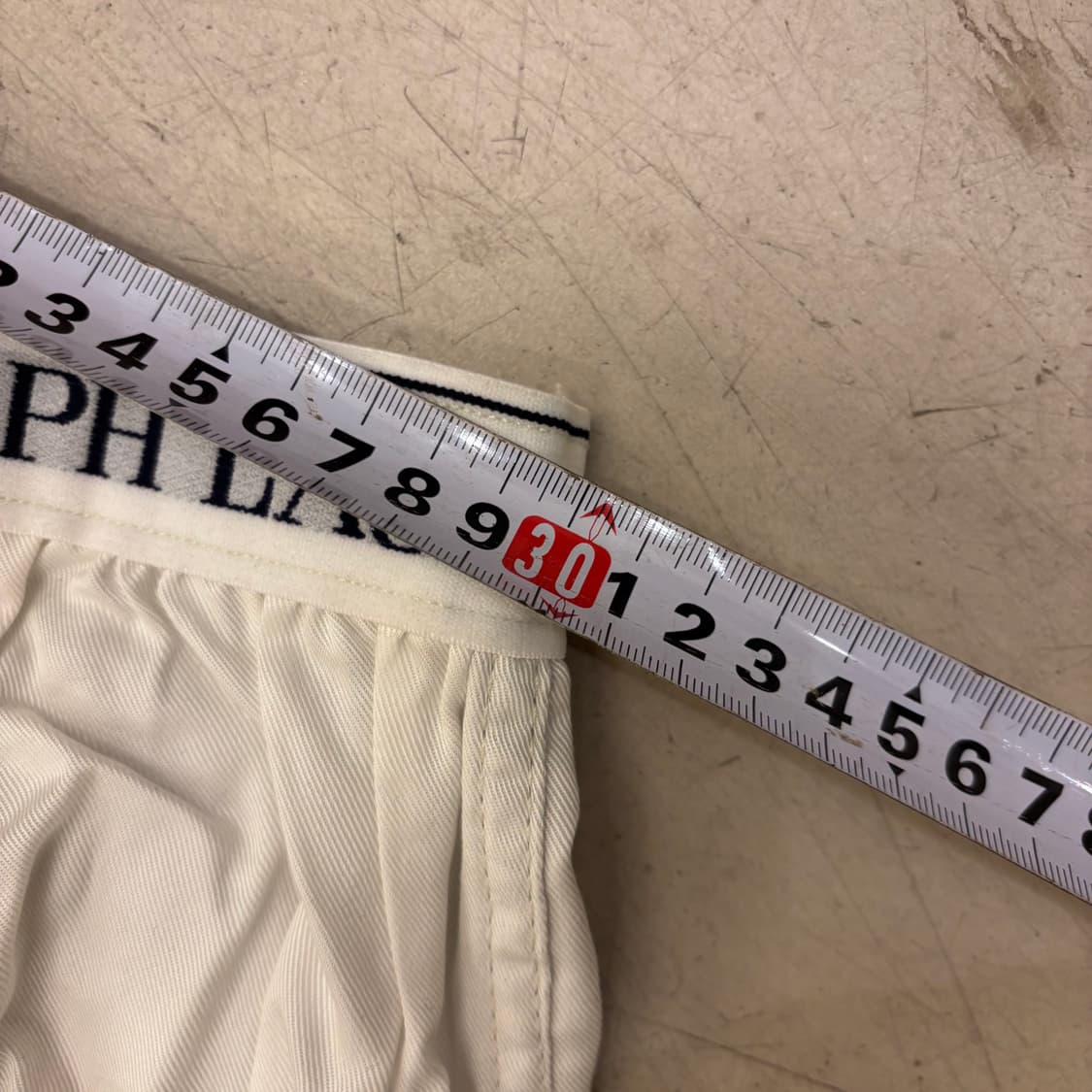 폴로 밴딩 카고 화이트 팬츠 상품이미지5