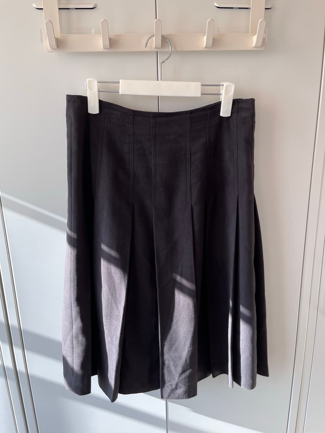 Sonia 빈티지 스웨이드 플리츠 롱스커트 상품이미지8