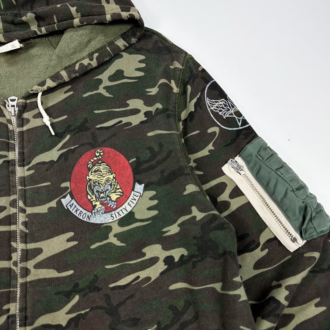 AVIREX 아비렉스 재팬 밀리터리 후드집업 XL 상품이미지3