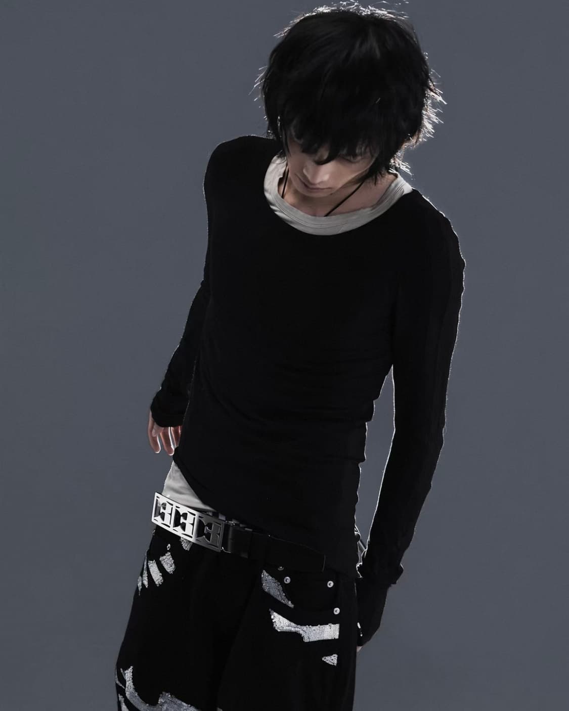 Asymmetric Layered long Sleeve top 상품이미지3