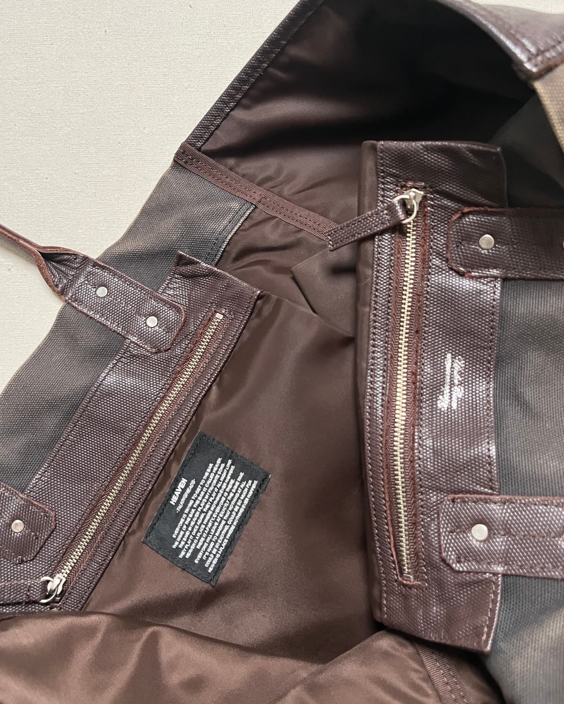 언더커버 13ss heaven 미들핑거 토트백 undercover 상품이미지6