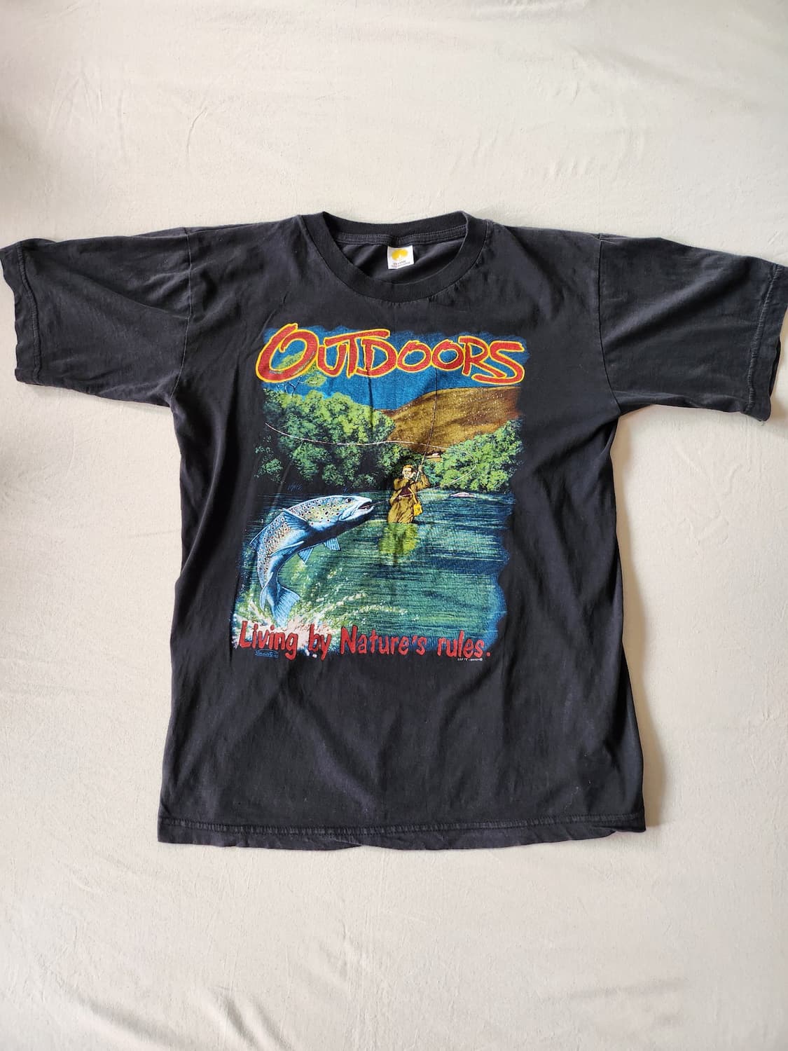 90s outdoor fishing T shirt 상품이미지1