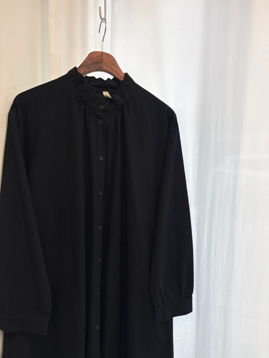 cloudnine 코튼 자수 블랙 모리걸 원피스 JPN 상품이미지2