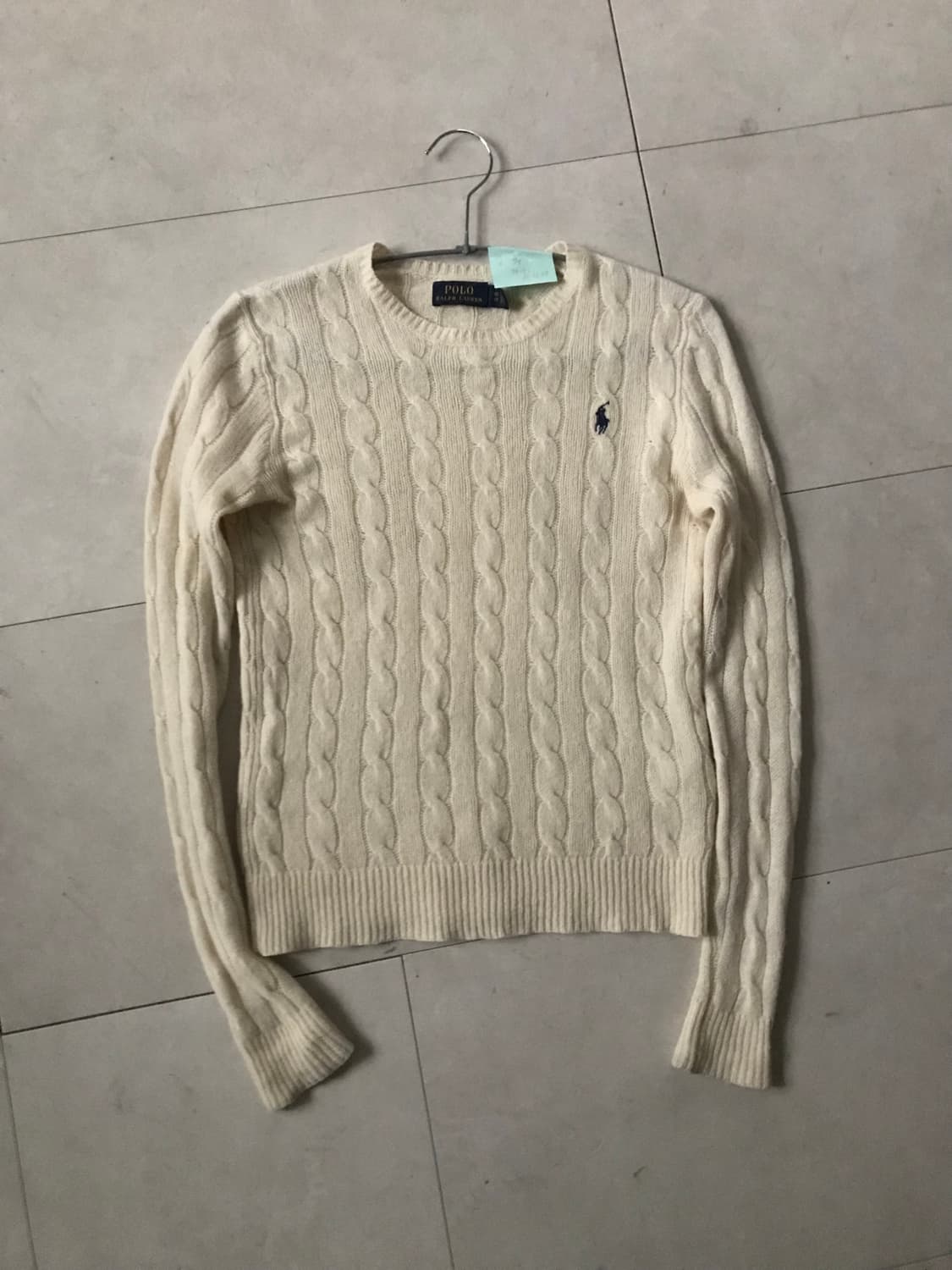 폴로 아이보리 케이블 니트 상품이미지7