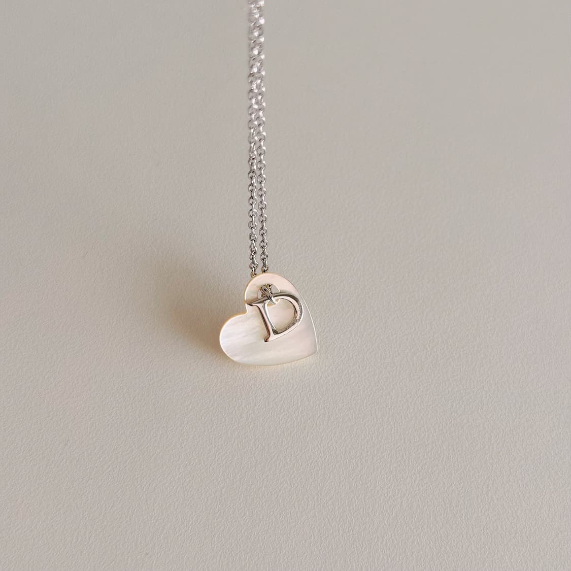 빈티지 디올 하트 자개 목걸이 상품이미지7