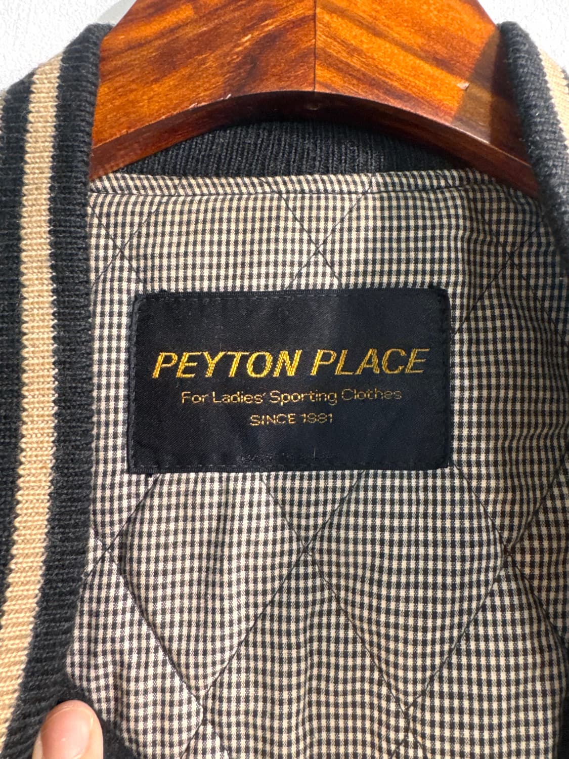 PEYTON PLACE 페이톤 플레이스 울혼방 바시티 자켓  C552 상품이미지9