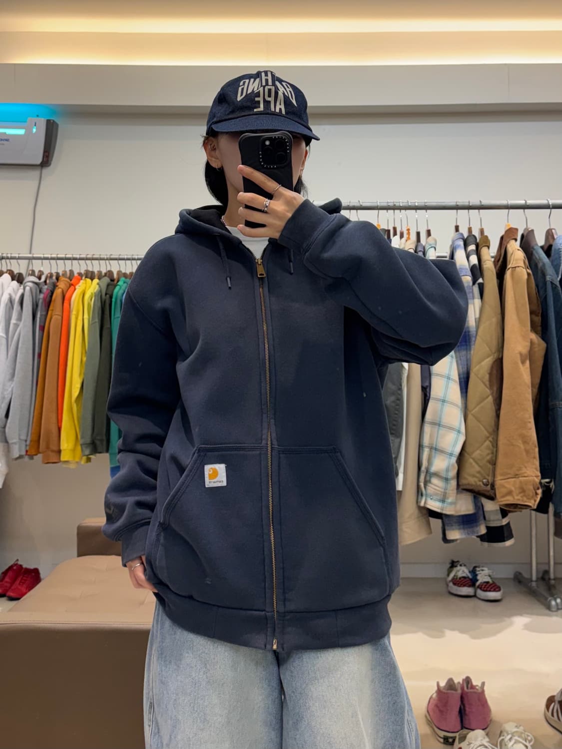 칼하트 레인디펜더 써멀 후드집업 상품이미지5