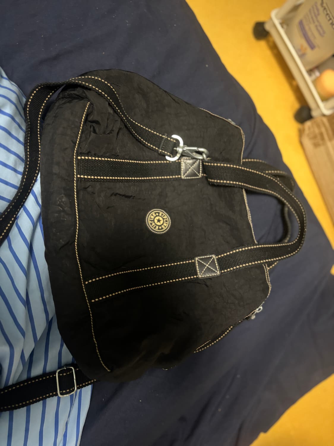 키플링 블랙 여행용 보스턴 가방 크로스백 상품이미지3