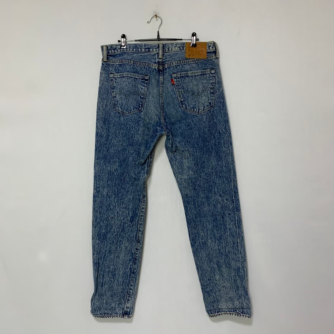 리바이스 빈티지 스톤워싱 데님 팬츠 돌청 청바지 중청 34인치 상품이미지9