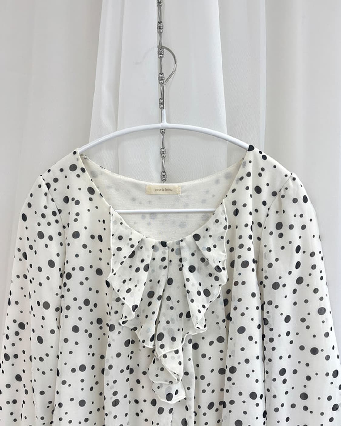 roro polka dot frill blouse 상품이미지6