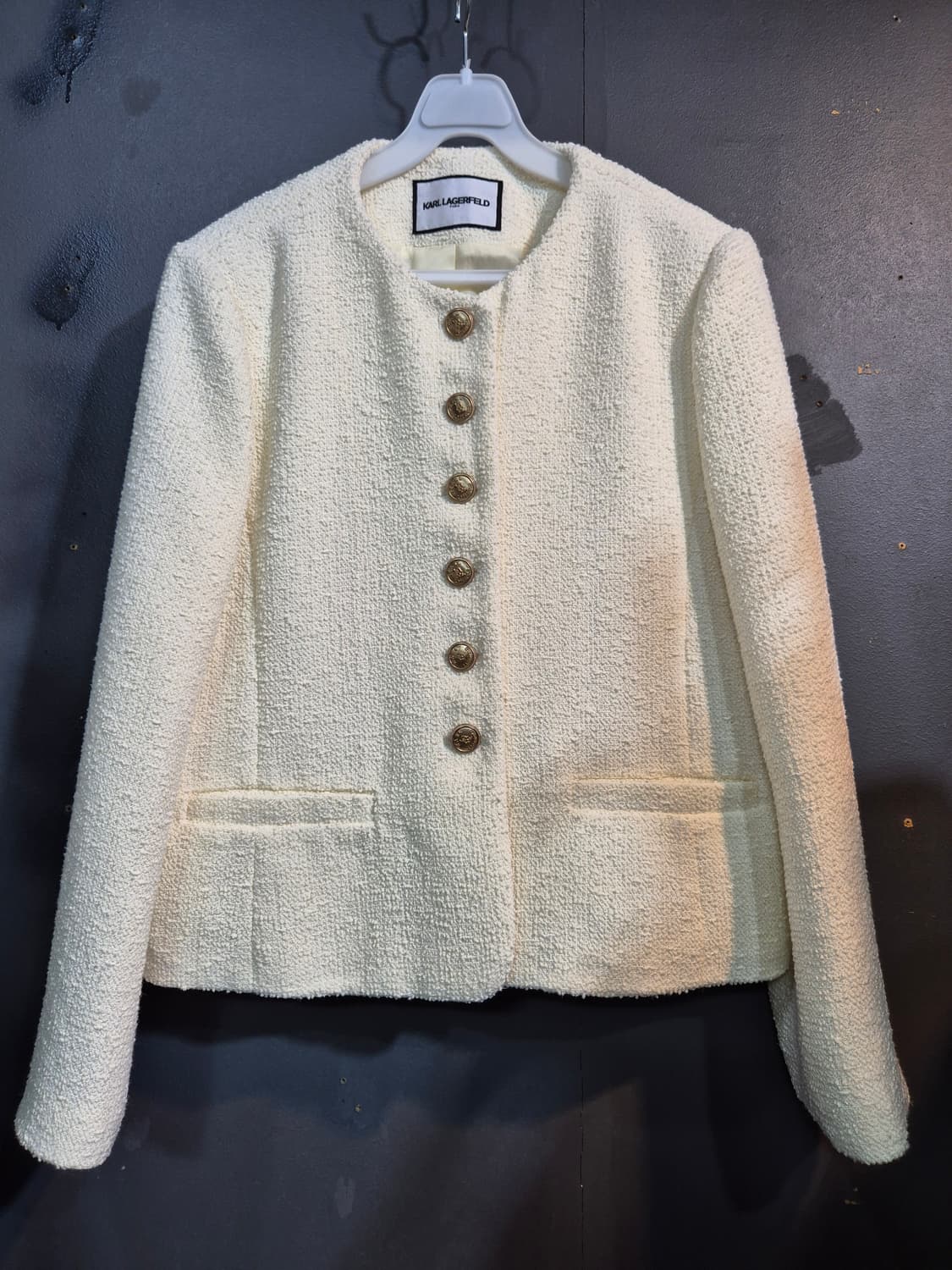 Karl Lagerfeld 아이보리 트위드 자켓 77 상품이미지1