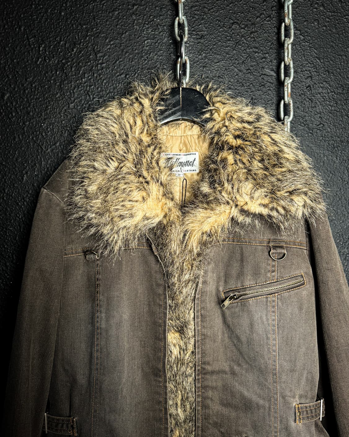 Brown fur trimmed jacket 상품이미지7