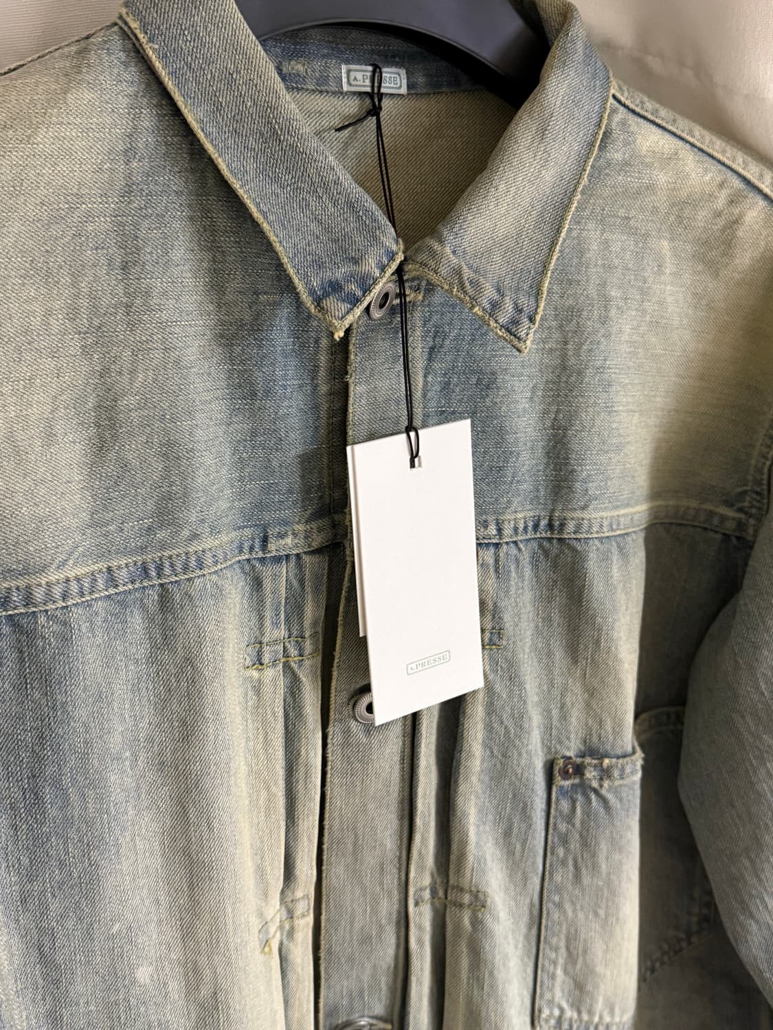 [46]아프레쎄 25SS 블리치 데님 자켓 상품이미지3