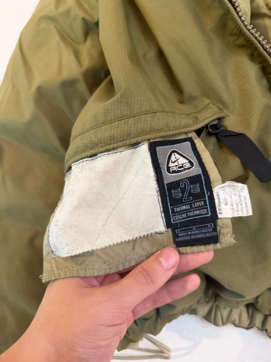 00s 나이키 ACG 아카이브 리버시블 다운 패딩 카키 상품이미지10