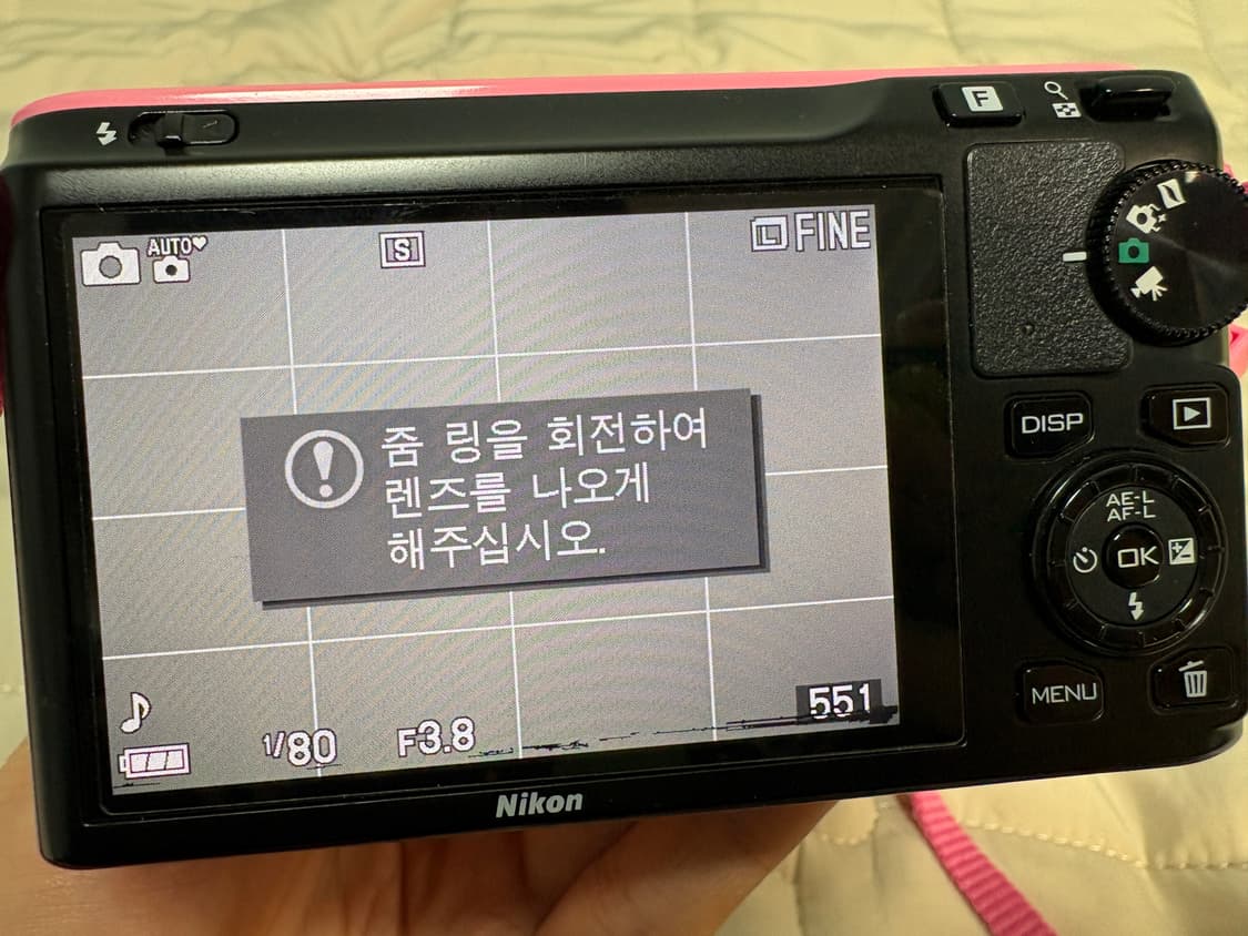 니콘 J1 미러리스 카메라 핑크 30-100 줌렌즈 Nikon 상품이미지3