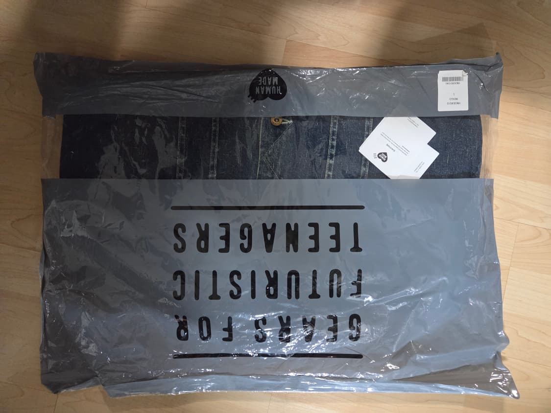 휴먼메이드 블랭킷 데님 워크 자켓 인디고 L사이즈 팔아요! 상품이미지4