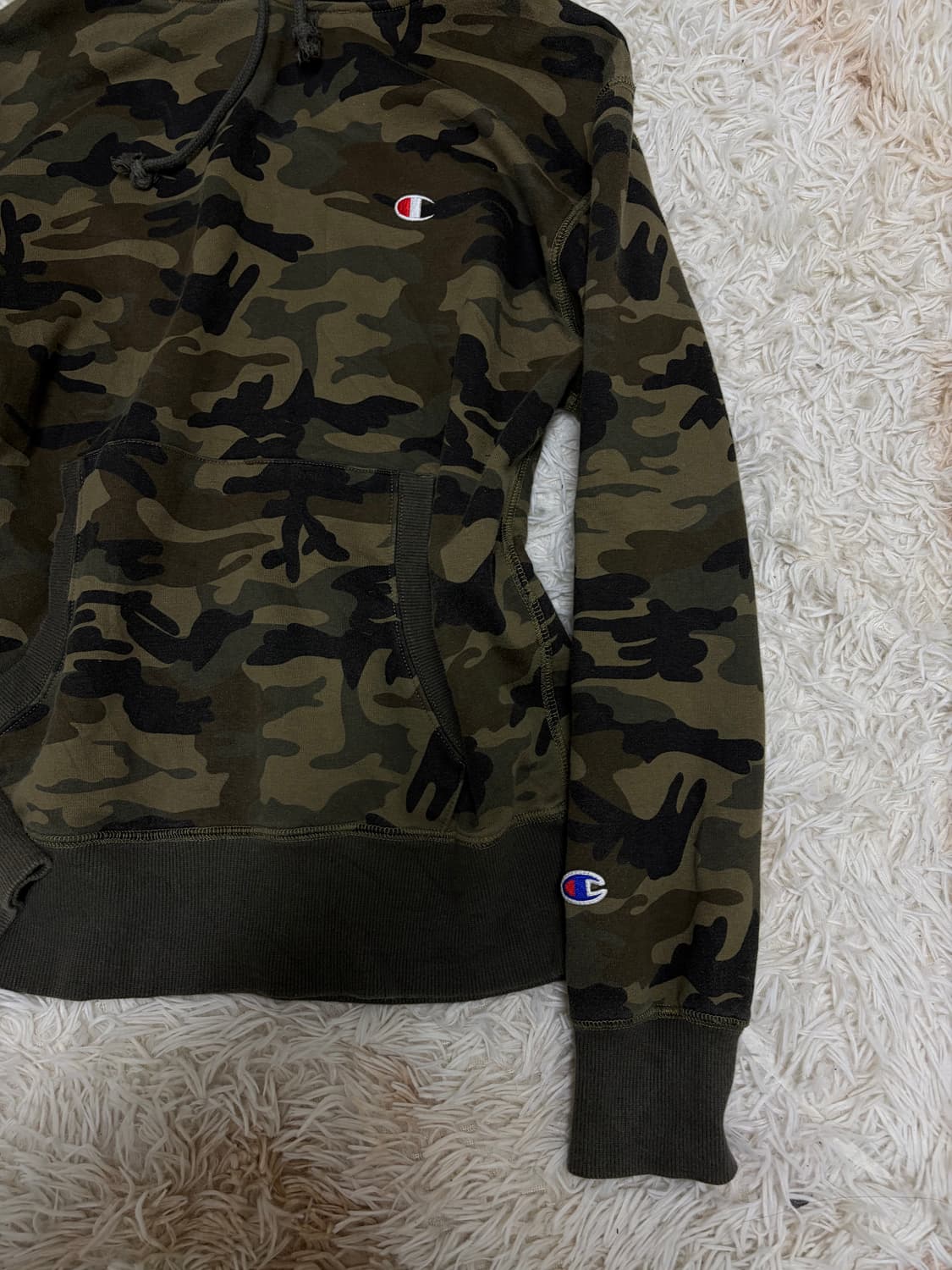 챔피온 밀리터리 후드 카모 와투케 스트릿 상품이미지6
