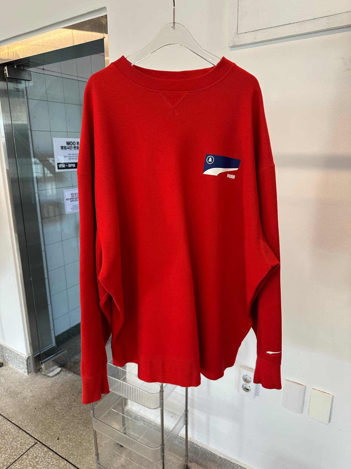 Ader error x puma red sweatshirt 상품이미지1