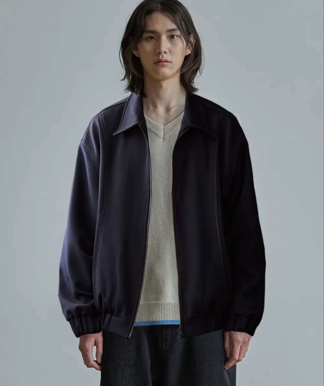 발루트 ballute 커브드카라 블루종 2사이즈 다크네이비 100-105 상품이미지1