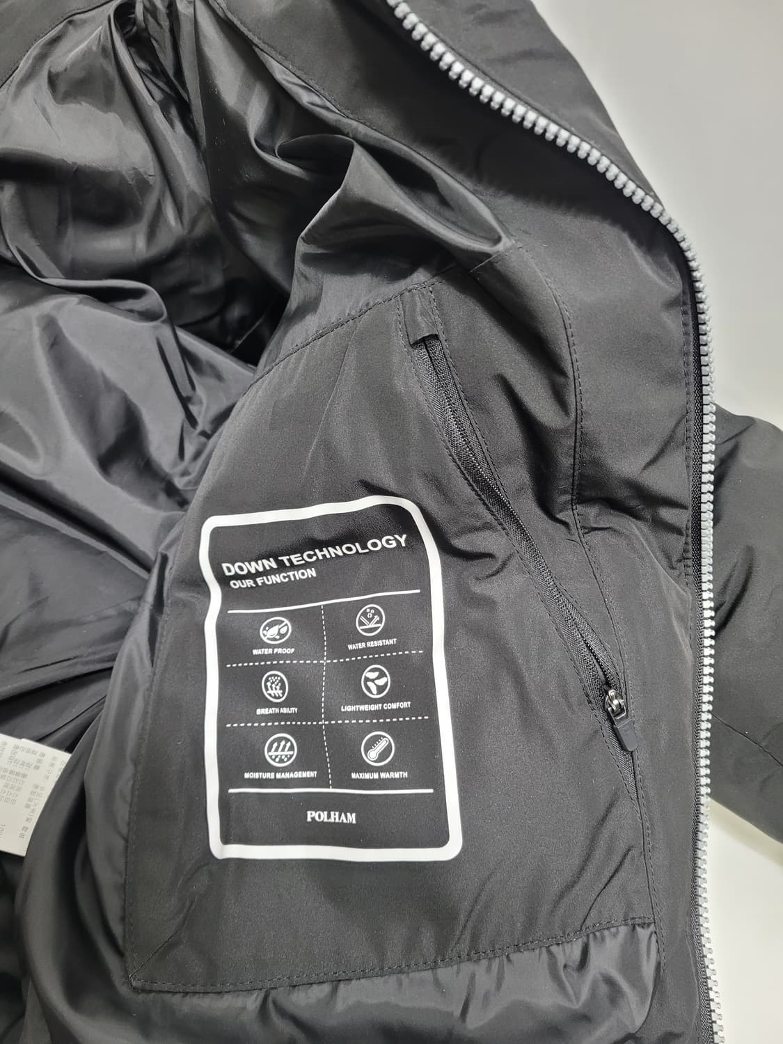 폴햄 BOSTON 구스 다운 푸퍼 패딩 점퍼 / 남 100 블랙
 상품이미지8