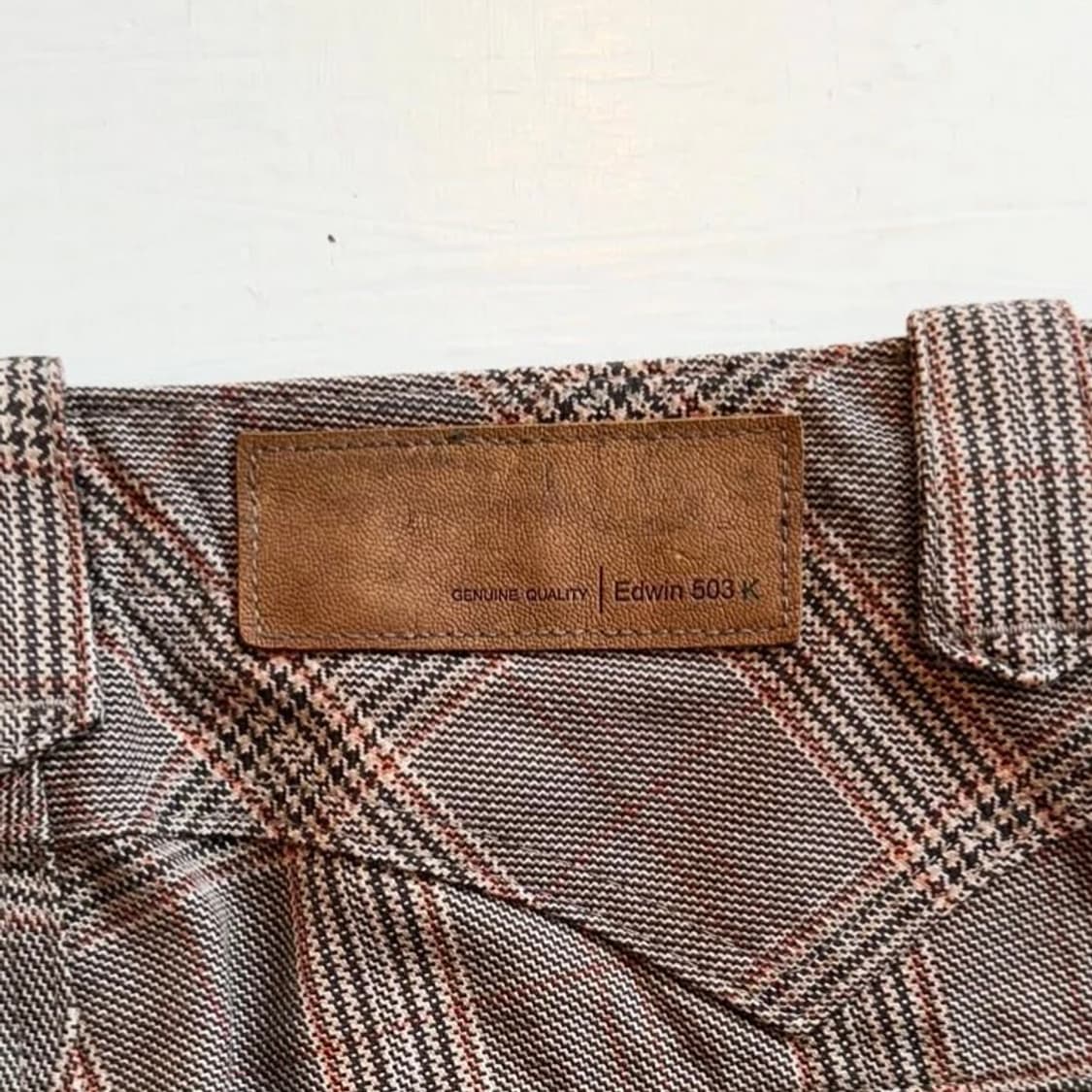 애드윈 503 체크팬츠 상품이미지7